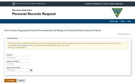 fara fingerprint|Personal Record Request .